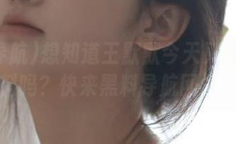 想知道王默默今天又遭了啥黑料吗？快来黑料导航网址！